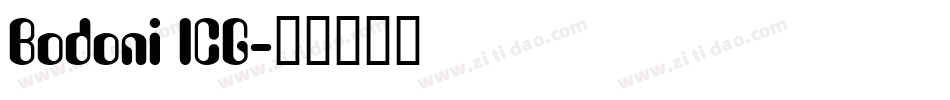 Bodoni ICG字体转换